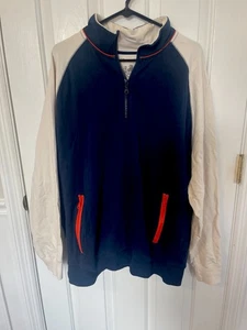 Cutter And Buck Size 1XB 1/2 Zip Mens Golf Blue Windbreaker Pullover Jacket - Picture 1 of 9