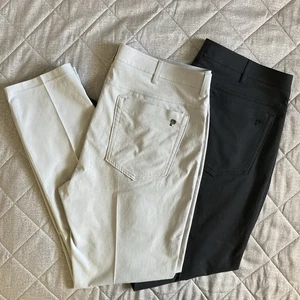 Public Rec Hose Herren 37x33 schwarz grau Arbeit Freizeit Golf 5 Pocket Polyester - Bild 1 von 20