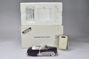 DANBURY MINT 1950 MERCURY CUSTOM CONVERTIBLE COT PAPERS ORIGINAL BOX #08075 - Picture 1 of 11