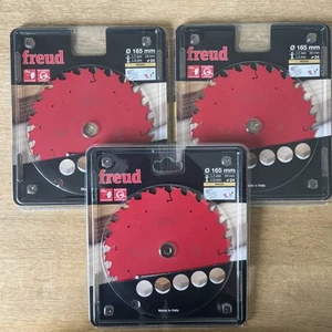 Freud F03FS09686 Wood Circular Saw Blade 165mm x 20mm x 1.7mm x 24T X 3 Blades - Picture 1 of 2