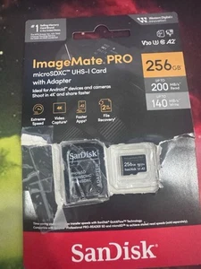 Carte mémoire SanDisk 256 Go ImageMate Pro microSDXC UHS 1 NEUF pack endommagé - Photo 1 sur 2