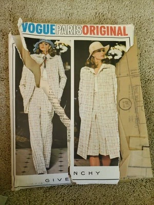 Vogue Paris Original Givenchy 1105 Coat Shirt Pants & Skirt Pattern Sz 16 - Image 1 of 3