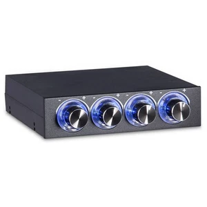 4 Channel Computer Fan Speed & Temperature Controller Heat Reducing For PC W SAL - Photo 1/8