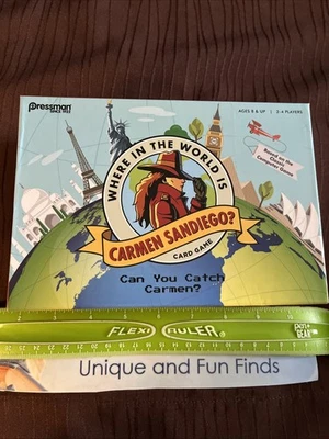 New Where in the World is Carmen Sandiego Board Card Game by Pressman - Image 1 of 4