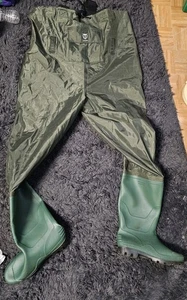 TIDEWE Bootfoot Chest Wader, 2-lagige Nylon/PVC wasserdichte Angeln Jagd Wathose - Bild 1 von 8