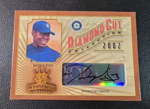 2002 Donruss Diamond Kings Antonio Perez Cut Collection Auto Autograph /500 Rare - Picture 1 of 2