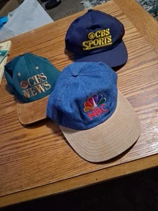 CBS NEWD,CBS SPORTS,NBC HAT LOT - Picture 1 of 7