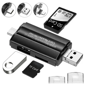 OTG Smart Memory Card Reader Micro USB 2.0 Type C to SD Micro SD TF Adapter 641 - Picture 1 of 9