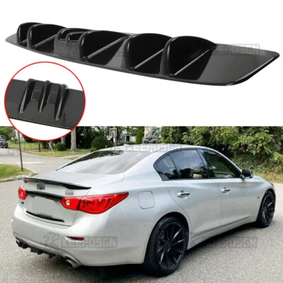 Aletas parachoques trasero difusor alerón divisor labio para Infiniti Q40 Q45 Q50 Q70 Q70L Foto 1 de 4