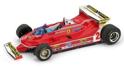 MODELLINO AUTO F1 STATICO BRUMM FERRARI 312 T5 VILLENEUVE 1980 MONACO GP 1/43 - Immagine 1 di 4