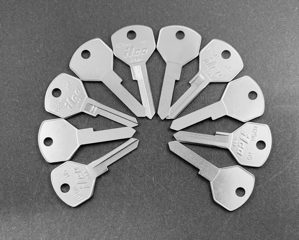 SEE LIST Pack of 10 H5 1125H HFD7 Type Key Blanks for Vintage Ford Lincoln Mercury