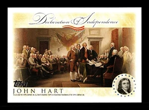 2006 Topps Unabhängigkeitserklärung Insertkarte - John Hart - Bild 1 von 2