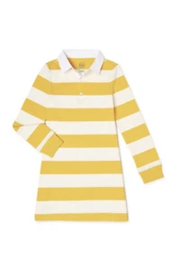 Wonder Nation Girls S (6-6X) Rugby Dress with Long Sleeves • Septre Gold - Picture 1 of 4