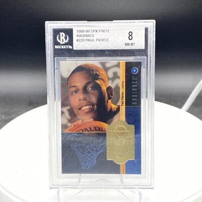 1998-99 SPx Finite Radiance /1500 Paul Pierce #220 Rookie RC HOF BGS 8 - Image 1 of 2