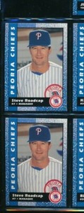 Lot (2) 1992 Kitchen Cooked #25 Steve Roadcap Peoria Chiefs (BJ86) SWSW6