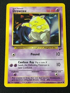 Pokemon - Drowzee - Base Set 2 - 73/130 - Common - Vintage WOTC Card - Picture 1 of 2