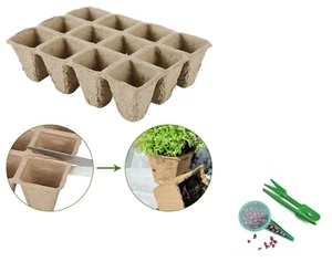 4,5x4,5x5cm Anzuchttöpfe Anzuchttopf abbaubar Aussaattöpfe Ziehtöpfe Saattopf - Bild 1 von 17