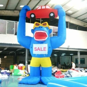 20ft Inflatable Advertising Giant Gorilla Holding A Car with Air Blower Newest - Picture 1 of 6