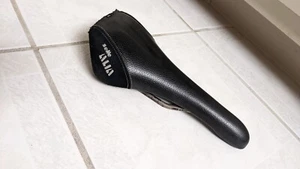 SELLE ITALIA leather Saddle Seat Vintage Mtb BMX racing freestyle made in Italy  - Picture 1 of 12