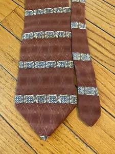 Neu ohne Etikett! *Stafford Executive* Herren Krawatte Krawatte 100 % Seide Designer Blumenmuster Burgunderrot - Bild 1 von 8