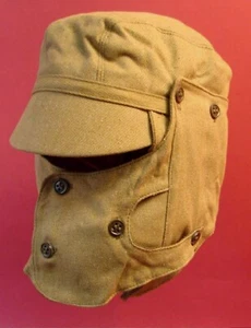 Soviet Army Desert Hat SYRIYKA Afghan War Combat Visor Cap & Mask Size 57 1985 - Picture 1 of 9