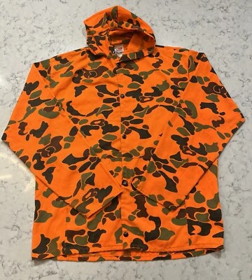 Chaqueta de caza vintage para hombre Sno King naranja camuflada talla grande Foto 1 de 4