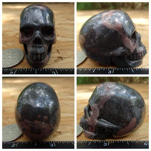2.1" Unknown Stone Skull Hand Carved Realistic 3.5oz 98.4g Crystal Healing - Picture 1 of 12