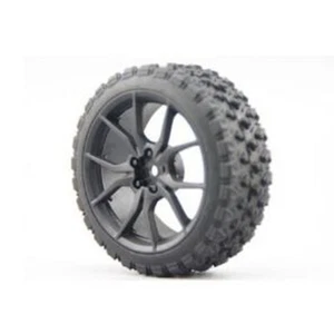 4Pcs 1/10 RC Rally Tires tyres Wheels Rims Set 9mm Offset for HSP HPI Car Model - Picture 1 of 6