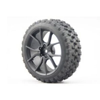 4Pcs 1/10 RC Rally Tires tyres Wheels Rims Set 9mm Offset for HSP HPI Car Model - Image 1 of 4