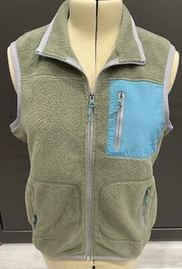 NWT Orvis Green Teal Gray Fleece Full Zip Vest Women's Equinox Size M - Picture 1 of 14