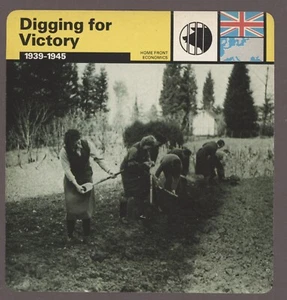 Tarjeta de servicio Digging for Victory Edito Segunda Guerra Mundial Economía - Imagen 1 de 1