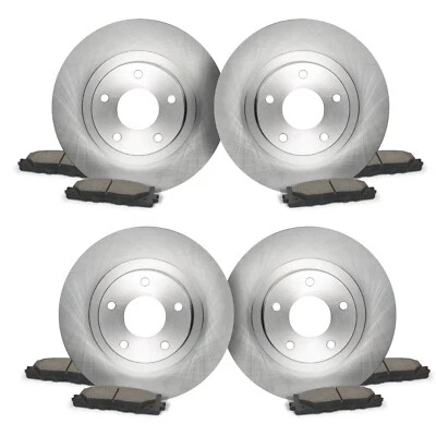 Front & Rear Brake Rotors + Ceramic Pads for 2017 2018 Mazda 3/3 Sport - Image 1 of 4