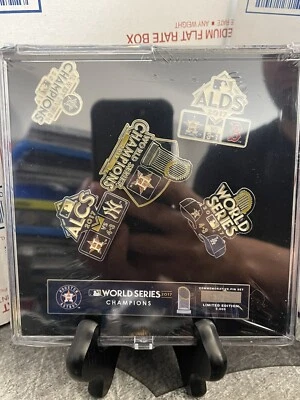 2017 World Series Champions Houston Astros 5 Pin Collector Set. New Sealed - Image 1 of 4