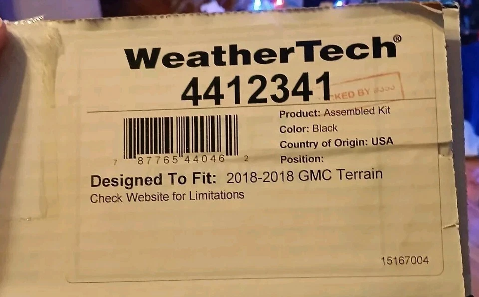 Forro de piso WeatherTech 4412341 para GMC Terrain 2018-2024 - primera fila, negro Foto 1 de 1