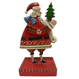 Vintage hand carved hand painted Santa Claus folk art style decor Christmas - Picture 1 of 9