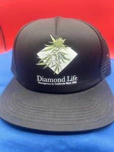 Diamond Supply Co Cannabis Pflanze Logo Trucker Mütze Snapback Herren Größe Polyester - Bild 1 von 6