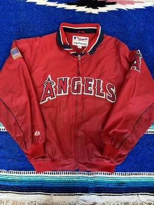 Los Angeles Angels Jacket Mens Large MLB Baseball Majestic Authentic Collection - Image 1 of 4