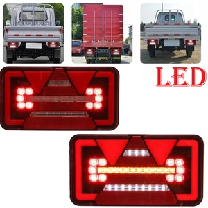 Rückleuchten Anhänger LED Heckleuchten Anhängerbeleuchtung  dynamische Blinker - Bild 1 von 19