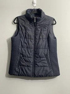 Liz Claiborne Women’s Blue Quilted Vest Size L – Pockets, Lightweight Layer - Picture 1 of 10