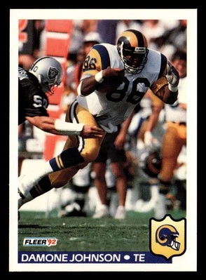 Damone Johnson 1992 Fleer #215 Los Angeles Rams FREE SHIPPING *091 - Image 1 of 2