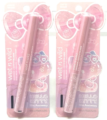 (2) Wet N Wild x Hello Kitty Shimmer Liquid Eyeliner Sealed 1116797 - Kawaii - Image 1 of 3