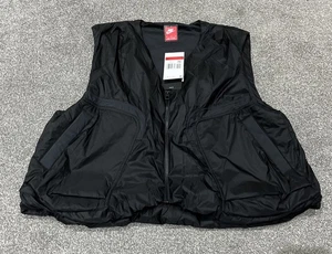 Men’s Nike Tech Woven Lightweight Vest Gilet - Loose Fit - Black - Large - Picture 1 of 15