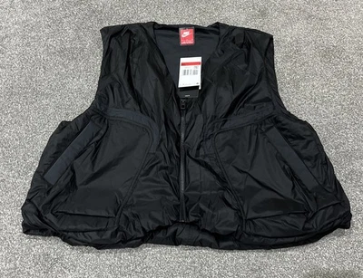 Men’s Nike Tech Woven Lightweight Vest Gilet - Loose Fit - Black - Large - Image 1 of 4