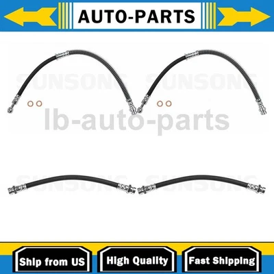 Manguera de freno delantera trasera Sunsong 4x para Mitsubishi Galant 1999-2003 2,4 L Foto 1 de 4