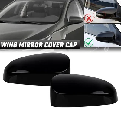 Tapa de cubierta de espejo negro brillante para Toyota Corolla 2014~2017 sin luz de intermitente Foto 1 de 4