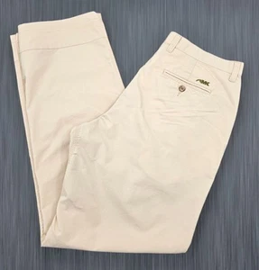 Mountain Khaki Men's Ivory Poplin Relaxed Fit  Khaki Chino Pants Size 35 X 34 - Picture 1 of 5