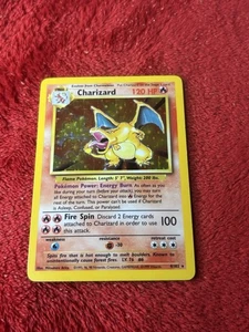Charizard 004/102 Base Set Holo 1999 Wotc Vintage Pokemon Card Played - Picture 1 of 23