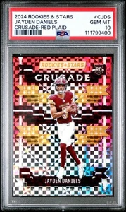 2024 Panini Rookies & Stars - Crusade Jayden Daniels #C-JDS Red Plaid (RC) - Picture 1 of 2