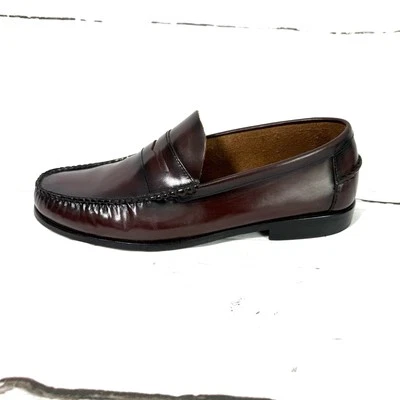 Florsheim Shoes Mens 13 3E Burgundy Penny Loafers Leather Slip On - Image 1 of 4