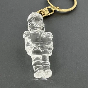 Schlüsselanhänger Nussknacker Soldat Weihnachten Urlaub klar Acryl drehbar 2,8 Zoll - Bild 1 von 9